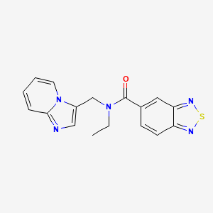 N-ethyl-N-(imidazo[1,2-a]pyridin-3-ylmethyl)benzo[c][1,2,5]thiadiazole-5-carboxamide