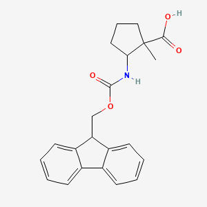 2-((((9H-fluoren-9-yl)methoxy)carbonyl)amino)-1-methylcyclopentane-1-carboxylic acid