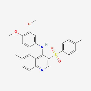 N-(3,4-dimethoxyphenyl)-6-methyl-3-tosylquinolin-4-amine