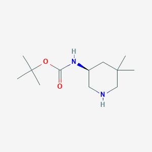 tert-butyl N-[(3S)-5,5-dimethylpiperidin-3-yl]carbamate
