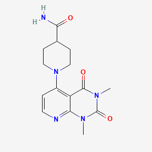 1-(1,3-Dimethyl-2,4-dioxo-1,2,3,4-tetrahydropyrido[2,3-d]pyrimidin-5-yl)piperidine-4-carboxamide