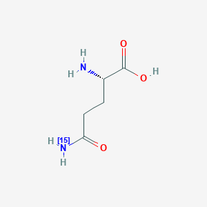 molecular formula C5H10N2O3 B029627 L-谷氨酰胺酰胺-15N CAS No. 59681-32-2