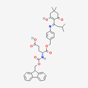 molecular formula C40H44N2O8 B2962707 Fmoc-D-Glu-ODmab CAS No. 874486-65-4