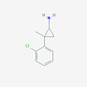 molecular formula C10H12ClN B2962711 2-(2-Chlorophenyl)-2-methylcyclopropan-1-amine CAS No. 1250713-54-2