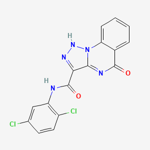 molecular formula C16H9Cl2N5O2 B2962722 N-(2,5-二氯苯基)-5-羟基[1,2,3]三唑并[1,5-a]喹唑啉-3-甲酰胺 CAS No. 1040694-52-7