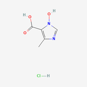 molecular formula C5H7ClN2O3 B2962752 3-羟基-5-甲基咪唑-4-羧酸；盐酸盐 CAS No. 2375274-46-5
