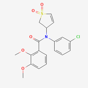 N-(3-chlorophenyl)-N-(1,1-dioxido-2,3-dihydrothien-3-yl)-2,3-dimethoxybenzamide