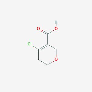 molecular formula C6H7ClO3 B2962769 4-氯-5,6-二氢-2H-吡喃-3-羧酸 CAS No. 1541667-98-4