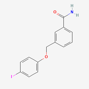 molecular formula C14H12INO2 B2962772 3-(4-Iodophenoxymethyl)benzamide CAS No. 1292932-97-8