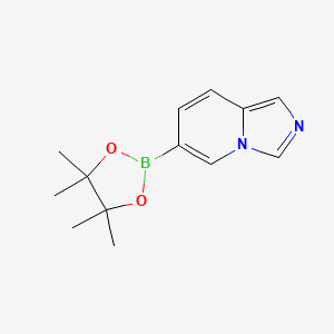 molecular formula C13H17BN2O2 B2962801 6-(4,4,5,5-Tetramethyl-1,3,2-dioxaborolan-2-yl)imidazo[1,5-a]pyridine CAS No. 1445860-57-0