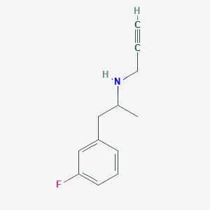 molecular formula C12H14FN B2962815 [1-(3-Fluorophenyl)propan-2-yl](prop-2-yn-1-yl)amine CAS No. 1602159-23-8