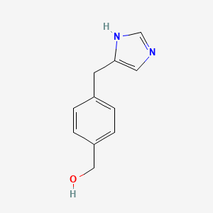 molecular formula C11H12N2O B2962853 {4-[(1H-imidazol-4-yl)methyl]phenyl}methanol CAS No. 1314984-20-7
