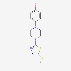 2-(4-(4-Fluorophenyl)piperazin-1-yl)-5-(methylthio)-1,3,4-thiadiazole