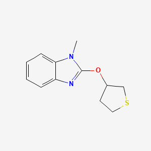 B2962864 1-methyl-2-(thiolan-3-yloxy)-1H-1,3-benzodiazole CAS No. 2176201-38-8