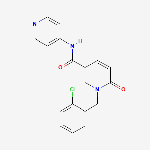 molecular formula C18H14ClN3O2 B2962877 1-(2-氯苄基)-6-氧代-N-(吡啶-4-基)-1,6-二氢吡啶-3-甲酰胺 CAS No. 923839-80-9