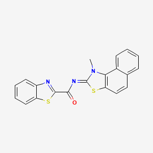 B2962883 (Z)-N-(1-methylnaphtho[1,2-d]thiazol-2(1H)-ylidene)benzo[d]thiazole-2-carboxamide CAS No. 477567-15-0