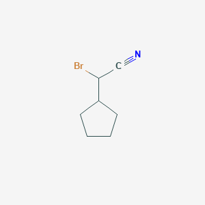 molecular formula C7H10BrN B2962900 2-溴-2-环戊基乙腈 CAS No. 1379452-42-2
