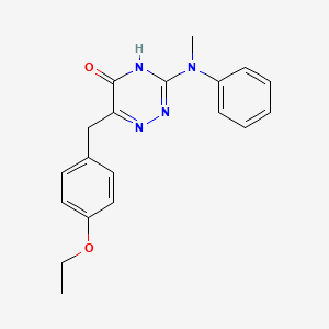 6-(4-ethoxybenzyl)-3-(methyl(phenyl)amino)-1,2,4-triazin-5(4H)-one