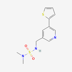 3-[(Dimethylsulfamoylamino)methyl]-5-thiophen-2-ylpyridine