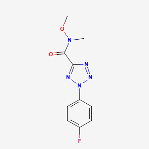 2-(4-fluorophenyl)-N-methoxy-N-methyl-2H-tetrazole-5-carboxamide