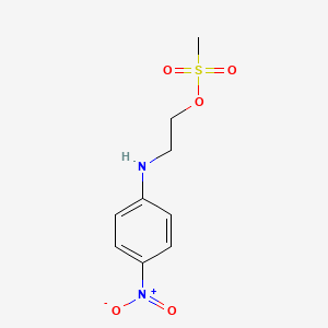molecular formula C9H12N2O5S B2962933 2-(4-Nitrophenylamino)ethyl methanesulfonate CAS No. 100418-51-7