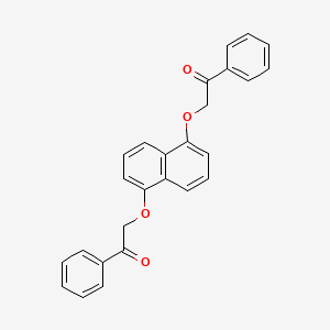 molecular formula C26H20O4 B2962934 2-{[5-(2-氧代-2-苯乙氧基)-1-萘基]氧基}-1-苯基-1-乙酮 CAS No. 319482-15-0