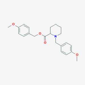 molecular formula C22H27NO4 B2962936 4-Methoxybenzyl 1-(4-methoxybenzyl)piperidine-2-carboxylate CAS No. 1353943-63-1