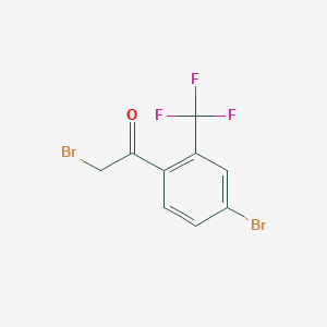 molecular formula C9H5Br2F3O B2962949 4-溴-2-(三氟甲基)苯乙酰溴 CAS No. 1697955-36-4