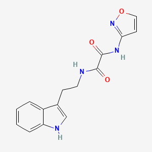 molecular formula C15H14N4O3 B2962965 N1-(2-(1H-indol-3-yl)ethyl)-N2-(isoxazol-3-yl)oxalamide CAS No. 941889-43-6