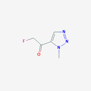 molecular formula C5H6FN3O B2962973 2-氟-1-(1-甲基-1H-1,2,3-三唑-5-基)乙烷-1-酮 CAS No. 2225154-25-4