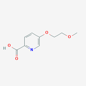 molecular formula C9H11NO4 B2962999 5-(2-Methoxyethoxy)picolinic acid CAS No. 1262860-54-7