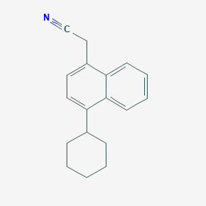 molecular formula C18H19N B029630 1-Cyanomethyl-4-cyclohexylnaphthalene CAS No. 71109-05-2