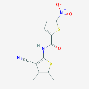 N-(3-cyano-4,5-dimethylthiophen-2-yl)-5-nitrothiophene-2-carboxamide