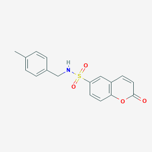 N-[(4-methylphenyl)methyl]-2-oxo-2H-chromene-6-sulfonamide