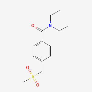molecular formula C13H19NO3S B2963007 N,N-diethyl-4-(methanesulfonylmethyl)benzamide CAS No. 1287132-16-4