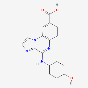 molecular formula C17H18N4O3 B2963021 4-[(4-羟基环己基)氨基]咪唑并[1,2-a]喹喔啉-8-羧酸 CAS No. 1452864-20-8