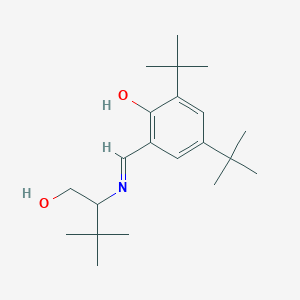 2,4-Ditert-butyl-6-[[(1-hydroxy-3,3-dimethylbutan-2-yl)amino]methylidene]cyclohexa-2,4-dien-1-one