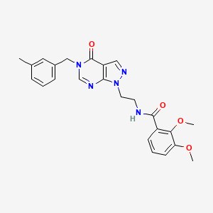 2,3-dimethoxy-N-(2-(5-(3-methylbenzyl)-4-oxo-4,5-dihydro-1H-pyrazolo[3,4-d]pyrimidin-1-yl)ethyl)benzamide