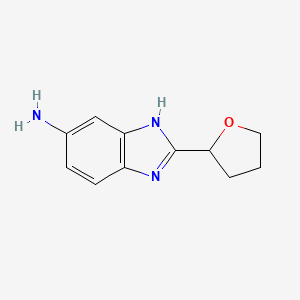 2-(oxolan-2-yl)-1H-1,3-benzodiazol-5-amine