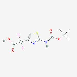 2-(2-{[(Tert-butoxy)carbonyl]amino}-1,3-thiazol-4-yl)-2,2-difluoroacetic acid