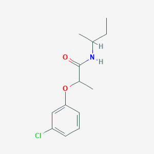 molecular formula C13H18ClNO2 B296307 N-(butan-2-yl)-2-(3-chlorophenoxy)propanamide 
