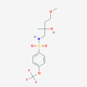 molecular formula C13H18F3NO5S B2963074 N-(2-羟基-4-甲氧基-2-甲基丁基)-4-(三氟甲氧基)苯磺酰胺 CAS No. 2309573-57-5