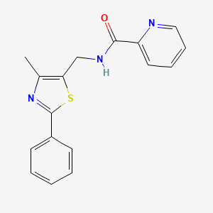 N-((4-methyl-2-phenylthiazol-5-yl)methyl)picolinamide