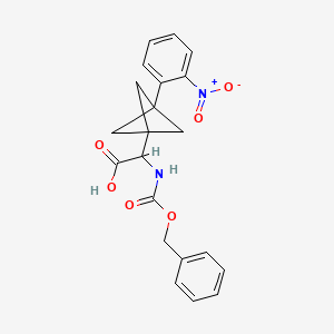 2-[3-(2-Nitrophenyl)-1-bicyclo[1.1.1]pentanyl]-2-(phenylmethoxycarbonylamino)acetic acid