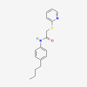 molecular formula C17H20N2OS B2963084 N-(4-butylphenyl)-2-(pyridin-2-ylsulfanyl)acetamide CAS No. 329080-05-9