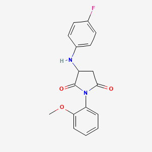 3-((4-Fluorophenyl)amino)-1-(2-methoxyphenyl)pyrrolidine-2,5-dione