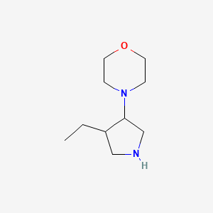 4-(4-Ethylpyrrolidin-3-yl)morpholine