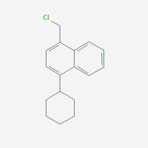 molecular formula C17H19Cl B029631 1-氯甲基-4-环己基萘 CAS No. 71109-04-1