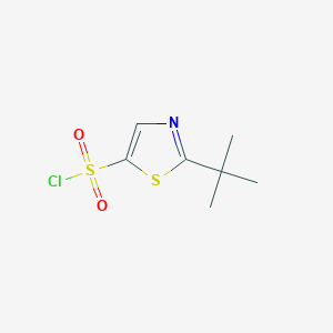molecular formula C7H10ClNO2S2 B2963115 2-(Tert-butyl)thiazole-5-sulfonyl chloride CAS No. 2138015-66-2