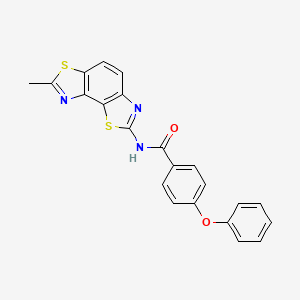 N-(7-methyl-[1,3]thiazolo[5,4-e][1,3]benzothiazol-2-yl)-4-phenoxybenzamide